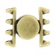 Cymbal ™ DQ metal Magnetic clasp Ateni for SuperDuo beads - Antique bronze